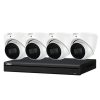 Dahua 8 MP + 4 Channels Kit: 4 x WizSense Fixed Starlight Turret Cameras, AI NVR 2TB